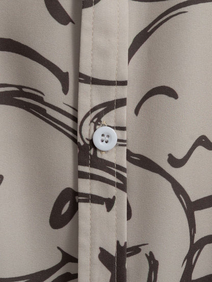 Iverson | Smiley Print Button Up Shirt