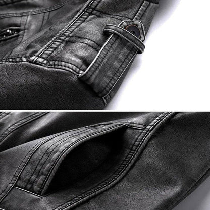 Pike | Classic Leather Zip-Up Jacket