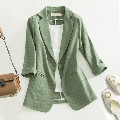 Maelle | Elegant Linen Blazer