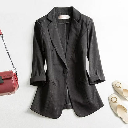 Maelle | Elegant Linen Blazer