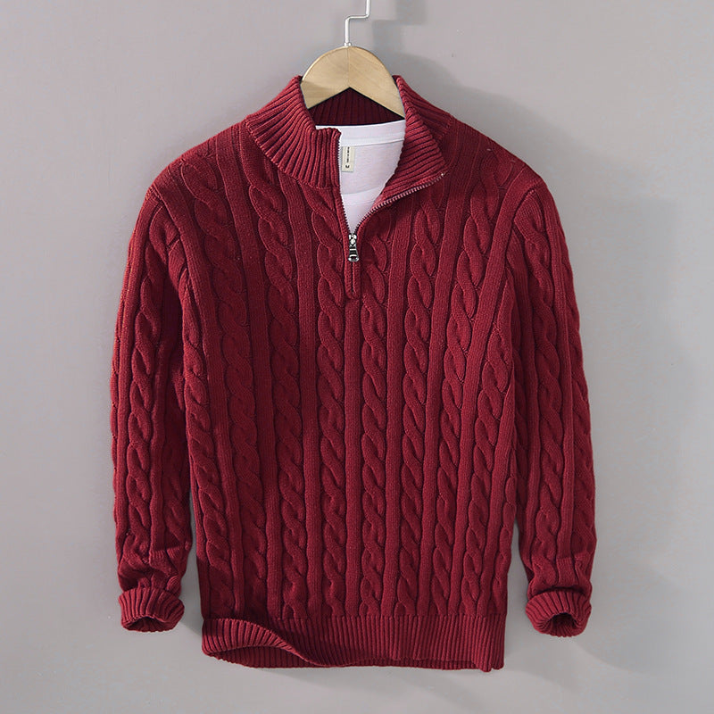 Everett | Half-Zip Cable-Knit Sweater