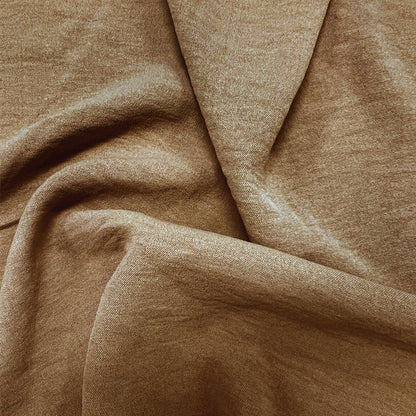 Men's Solid Color Double Pocket Cotton and Linen Long Sleeve Shirt 64413169Y